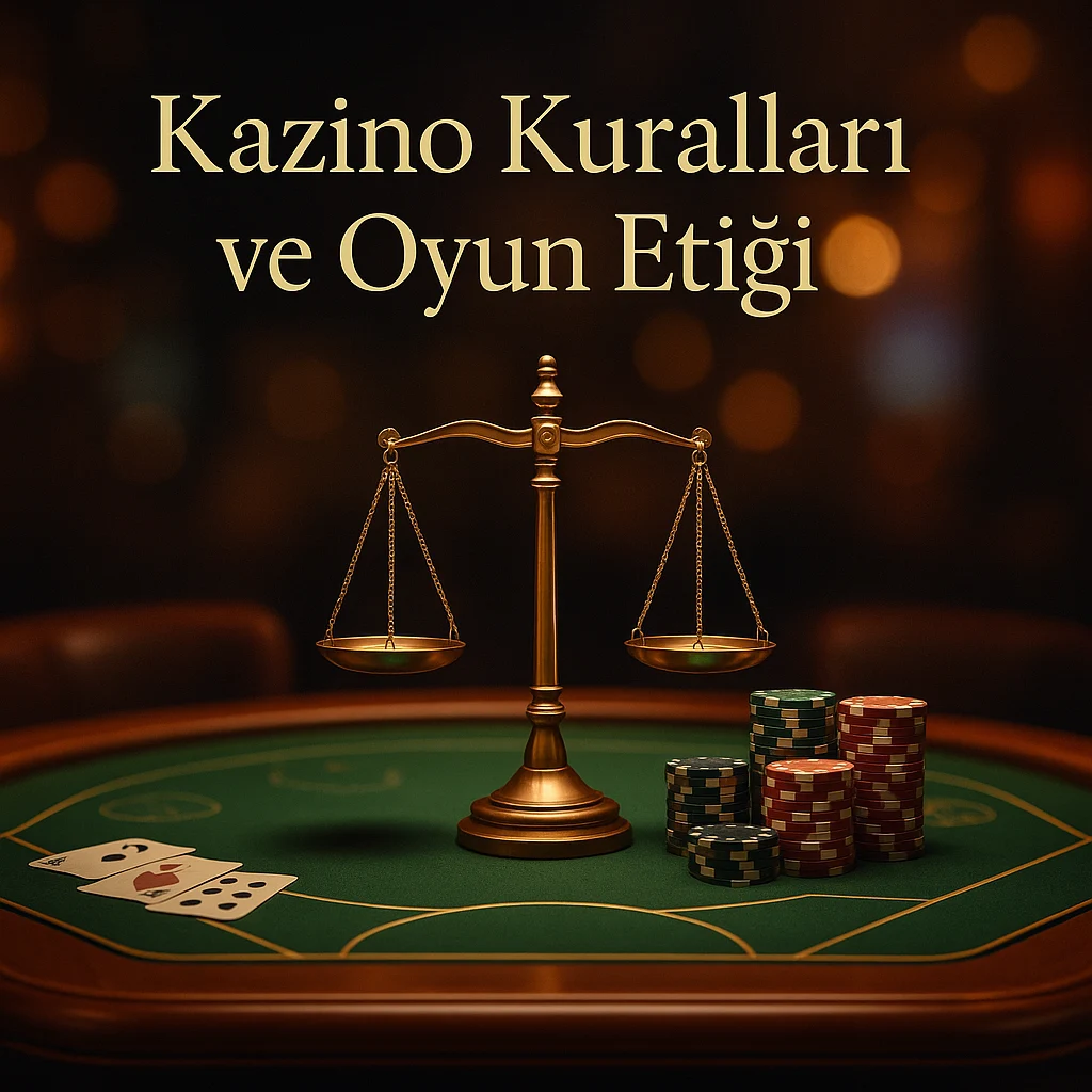 Kazino kuralları ve etik temalı 3D dijital illüstrasyon